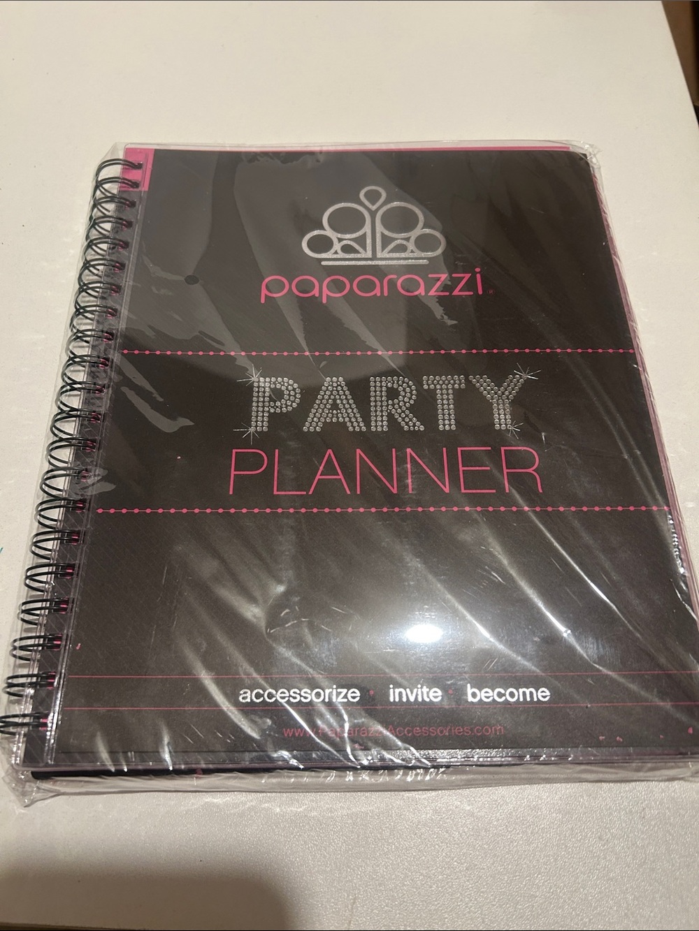 paparazzi Black & Pink Party Planner Notebook
